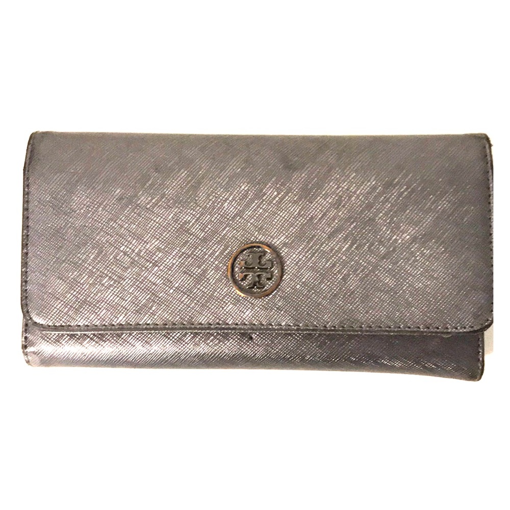 Tory Burch leather flap wallet